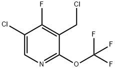 5-Chloro-3-(chloromethyl)-4-fluoro-2-(trifluoromethoxy)pyridine Structure