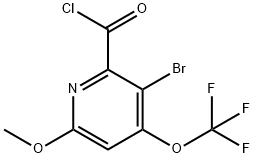 3-Bromo-6-methoxy-4-(trifluoromethoxy)pyridine-2-carbonyl chloride Structure