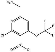 6-(Aminomethyl)-2-chloro-3-nitro-4-(trifluoromethoxy)pyridine Structure