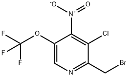 2-(Bromomethyl)-3-chloro-4-nitro-5-(trifluoromethoxy)pyridine Structure