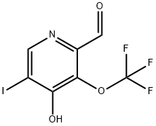 4-Hydroxy-5-iodo-3-(trifluoromethoxy)pyridine-2-carboxaldehyde Structure
