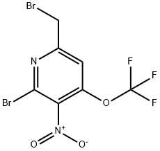 2-Bromo-6-(bromomethyl)-3-nitro-4-(trifluoromethoxy)pyridine Structure