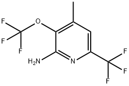 2-Amino-4-methyl-3-(trifluoromethoxy)-6-(trifluoromethyl)pyridine Structure