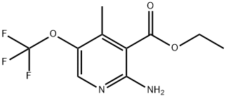 Ethyl 2-amino-4-methyl-5-(trifluoromethoxy)pyridine-3-carboxylate Structure