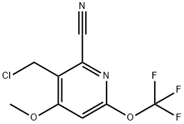 3-(Chloromethyl)-2-cyano-4-methoxy-6-(trifluoromethoxy)pyridine Structure