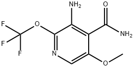 3-Amino-5-methoxy-2-(trifluoromethoxy)pyridine-4-carboxamide Structure