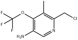 5-Amino-2-(chloromethyl)-3-methyl-4-(trifluoromethoxy)pyridine Structure