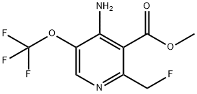 Methyl 4-amino-2-(fluoromethyl)-5-(trifluoromethoxy)pyridine-3-carboxylate Structure