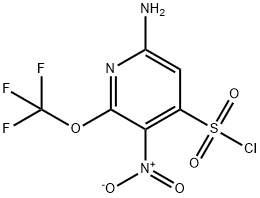 6-Amino-3-nitro-2-(trifluoromethoxy)pyridine-4-sulfonyl chloride Structure