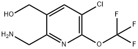 2-(Aminomethyl)-5-chloro-6-(trifluoromethoxy)pyridine-3-methanol Structure