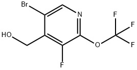 5-Bromo-3-fluoro-2-(trifluoromethoxy)pyridine-4-methanol Structure