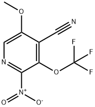 4-Cyano-5-methoxy-2-nitro-3-(trifluoromethoxy)pyridine Structure