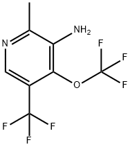 3-Amino-2-methyl-4-(trifluoromethoxy)-5-(trifluoromethyl)pyridine Structure