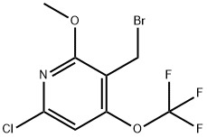 3-(Bromomethyl)-6-chloro-2-methoxy-4-(trifluoromethoxy)pyridine Structure