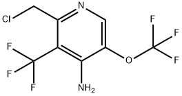 4-Amino-2-(chloromethyl)-5-(trifluoromethoxy)-3-(trifluoromethyl)pyridine Structure