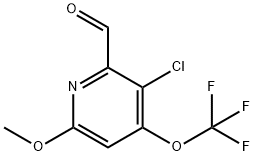 3-Chloro-6-methoxy-4-(trifluoromethoxy)pyridine-2-carboxaldehyde Structure