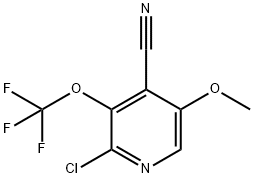 2-Chloro-4-cyano-5-methoxy-3-(trifluoromethoxy)pyridine Structure