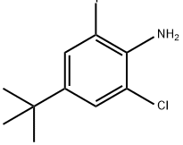 Benzenamine, 2-chloro-4-(1,1-dimethylethyl)-6-iodo- Structure