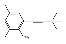 Benzenamine, 2,4-dimethyl-6-[2-(trimethylsilyl)ethynyl]- 구조식 이미지