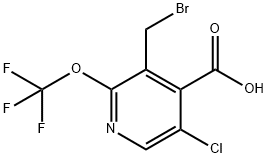 3-(Bromomethyl)-5-chloro-2-(trifluoromethoxy)pyridine-4-carboxylic acid Structure