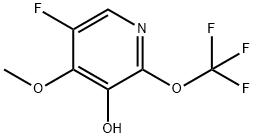 5-Fluoro-3-hydroxy-4-methoxy-2-(trifluoromethoxy)pyridine Structure