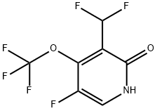 5-Fluoro-3-(difluoromethyl)-2-hydroxy-4-(trifluoromethoxy)pyridine Structure