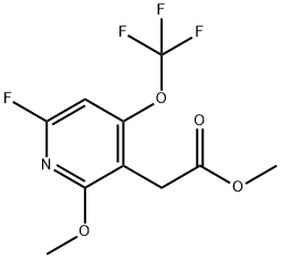 Methyl 6-fluoro-2-methoxy-4-(trifluoromethoxy)pyridine-3-acetate Structure