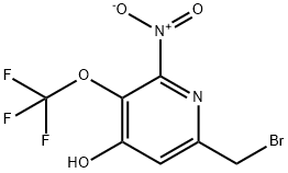 6-(Bromomethyl)-4-hydroxy-2-nitro-3-(trifluoromethoxy)pyridine Structure