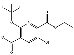 Ethyl 3-hydroxy-5-nitro-6-(trifluoromethoxy)pyridine-2-carboxylate Structure