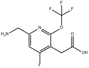 6-(Aminomethyl)-4-fluoro-2-(trifluoromethoxy)pyridine-3-acetic acid Structure