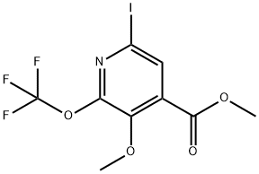 Methyl 6-iodo-3-methoxy-2-(trifluoromethoxy)pyridine-4-carboxylate Structure