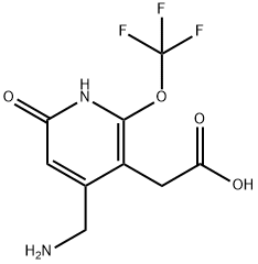 4-(Aminomethyl)-6-hydroxy-2-(trifluoromethoxy)pyridine-3-acetic acid Structure