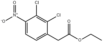 Benzeneacetic acid, 2,3-dichloro-4-nitro-, ethyl ester Structure