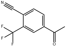 Benzonitrile, 4-acetyl-2-(trifluoromethyl)- Structure