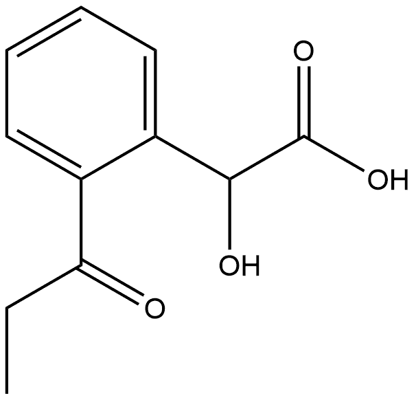 1-(2-(Carboxy(hydroxy)methyl)phenyl)propan-1-one Structure