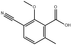 Benzoic acid, 3-cyano-2-methoxy-6-methyl- Structure