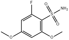 Benzenesulfonamide, 2-fluoro-4,6-dimethoxy- Structure