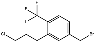 4-(Bromomethyl)-2-(3-chloropropyl)benzotrifluoride Structure