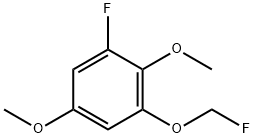 1,4-Dimethoxy-2-fluoro-6-(fluoromethoxy)benzene Structure