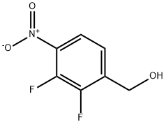 Benzenemethanol, 2,3-difluoro-4-nitro- Structure