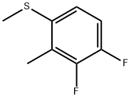 Benzene, 1,2-difluoro-3-methyl-4-(methylthio)- Structure