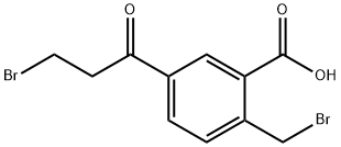 2-(Bromomethyl)-5-(3-bromopropanoyl)benzoic acid Structure