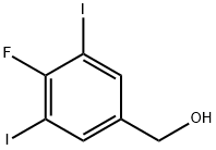 Benzenemethanol, 4-fluoro-3,5-diiodo- Structure