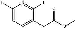 Methyl 6-fluoro-2-iodopyridine-3-acetate Structure