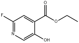 4-Pyridinecarboxylic acid, 2-fluoro-5-hydroxy-, ethyl ester Structure