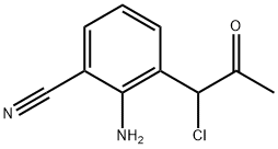 1-(2-Amino-3-cyanophenyl)-1-chloropropan-2-one Structure