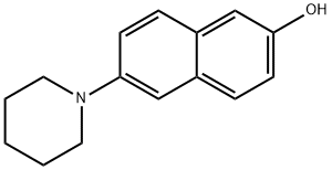 2-Naphthalenol, 6-(1-piperidinyl)- Structure