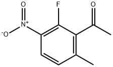 Ethanone, 1-(2-fluoro-6-methyl-3-nitrophenyl)- Structure