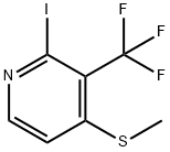 2-Iodo-4-(methylthio)-3-(trifluoromethyl)pyridine Structure