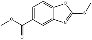 Methyl 2-(methylthio)benzo[d]oxazole-5-carboxylate Structure